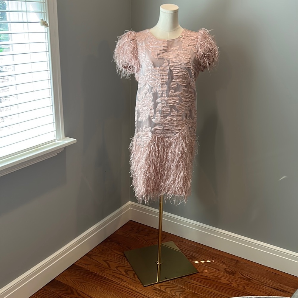 Formal party dress in dusty rose by Rinascimento Made in Italy.